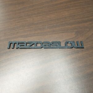 NEW MAZDASLOW Emblem Badge Mazda Miata MX-5 RX-7 RX-8 Mazdaspeed 3 Speed Slow